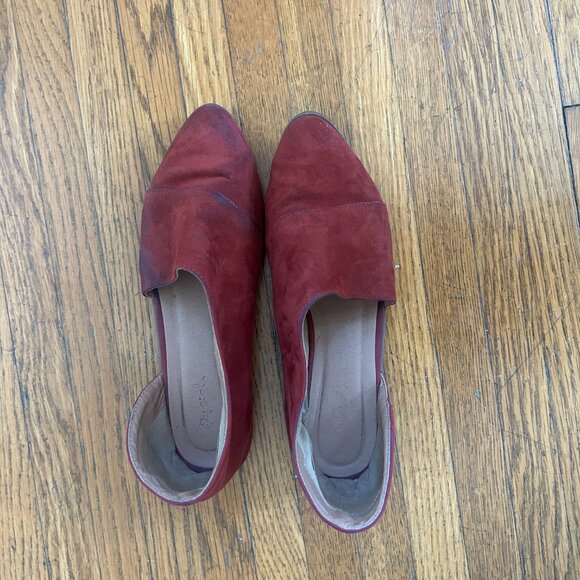 Red suede loafers - Picture 2 of 7
